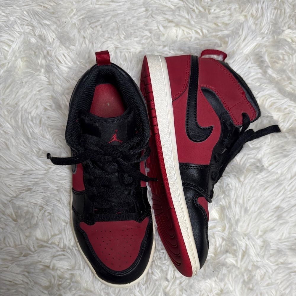 Jordan Sneakers with Red and Black Accents